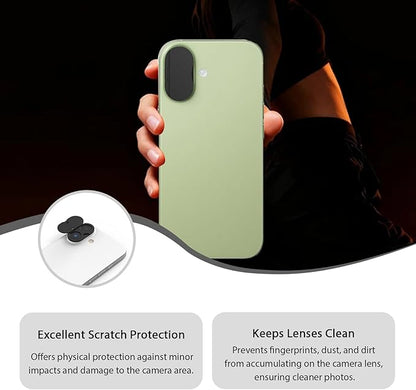 Front Camera Cover Compatible for iPhone 17 with Rear Lens Cover,Protect Privacy and Security But Not Affect Facial Recognition (2Pack) -2025 Updated Version