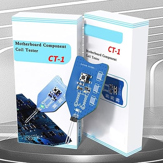 CT-1 Motherboard PCB Inductor Coil Tester Electronic Circuit Board Diagnostic Inductor Testing Device Tool with Electromagnetic Induction Technology for Component Testing and Circuit Maintenance(K-7)