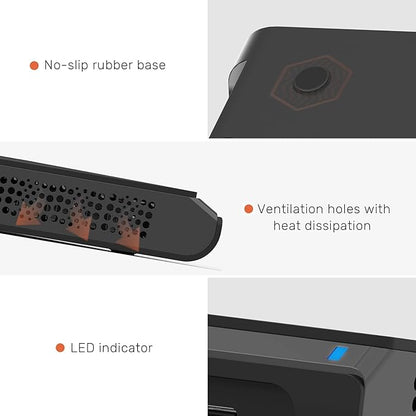 Alxum 120w 10 Port Charging Cradle with 6 USB-A Chargers 2 Qc3.0 2 PD 18W Fast Charging with Watch Stand Suitable for A Wide Range of Devices with Overvoltage, Overcurrent, and Overcharge Protection