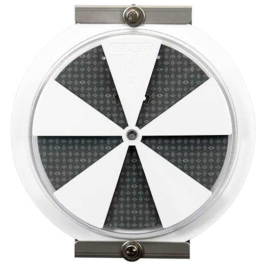 SmartSign Ice Alert Indicator Sign - 6 inch Diameter, Temperature-sensitive Mountable Roadway Reflector, Medical Grade Polycarbonate, Grey, Blue and White, Made in USA