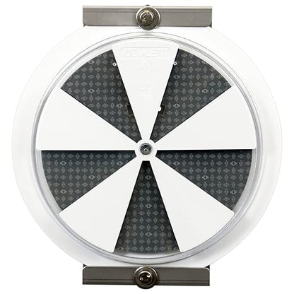 SmartSign Ice Alert Indicator Sign - 6 inch Diameter, Temperature-sensitive Mountable Roadway Reflector, Medical Grade Polycarbonate, Grey, Blue and White, Made in USA