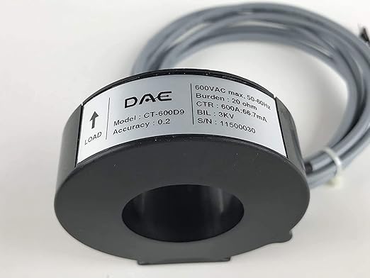 DAE P204-600-S KIT, UL kWh Smart Submeter, 3 Phase, 600A, 120/208v, 3 Solid Core CTs (Inner Dia 1.38")