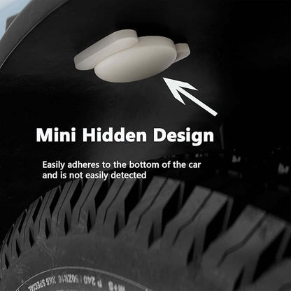 Car GPS Tracking Device for Vehicles, 2PCS Real Time Vehicles GPS Tracker for Car, Work with Find My (iOS Only),Hidden Mini GPS Tracker,No Monthly Fee (White Tracker, White Magnetic Case)