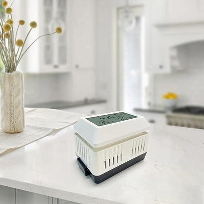 ECOWITT WH46D CO₂ and Air Quality Monitoring, CO₂(NDIR)/PM1.0/PM2.5/PM4.0/PM10/Temperature/Humidity 7-in-1 Sensor with LCD Screen