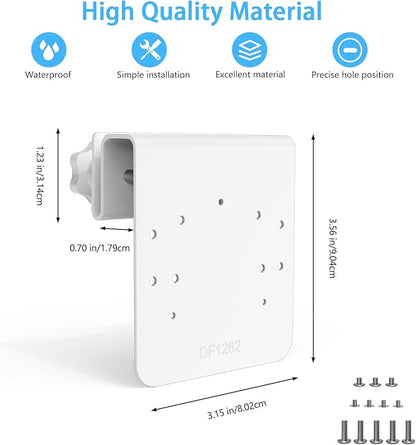 HOLACA Gutter Mount Compatible with Tapo 2K 3MP Indoor/Outdoor Dual Lens Pan/Tilt Security Camera, TP-Link Tapo C246D/C236/C216/C217/C113/C420/C400/C400 Kit/C460 Security Camera