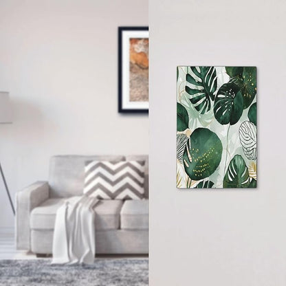Light Switch Cover Plate Boho Tropical Leaves 1 Gang No Device Blank Electrical Wall Plates Faceplate Decorative Switch Plate for Bedroom Bathroom Decor