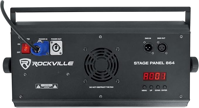 Rockville Stage Panel 864 LED RGB Pro Stage Wash Light + Strobe + Matrix Combo