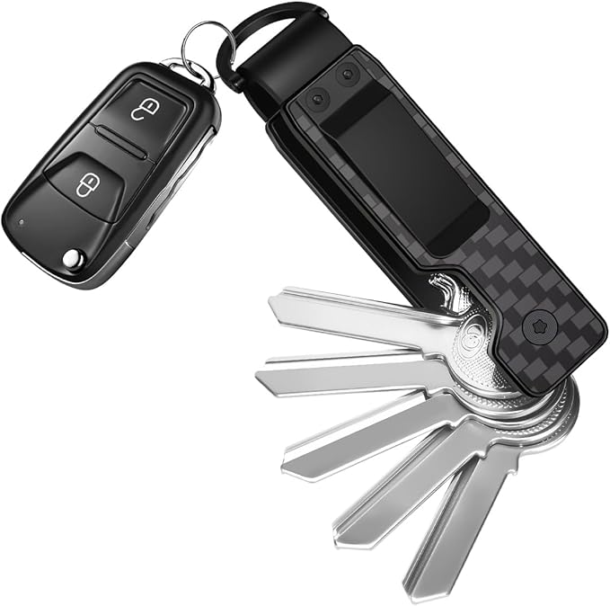 Keychain Key Holder Keychain Tile For Men/Women Key Finder Ring/Organizer for Car Keys Keyring Accessories 2-5 Keys