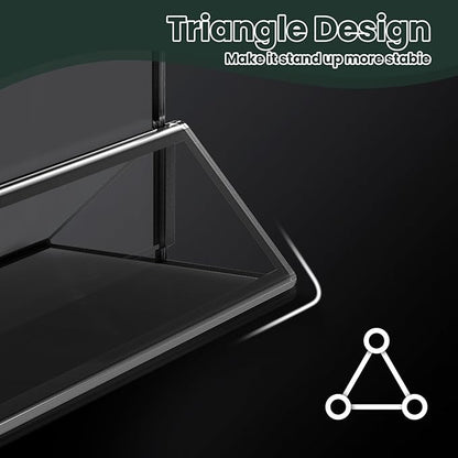 15 Pack Acrylic Sign Holder 4x6, Wedding Black Frame Table Number Holders Vertical, Clear Picture Frames Flyer Stands Tables Menu Holder, Double Photo Paper Display Holder for Party, Home, Office