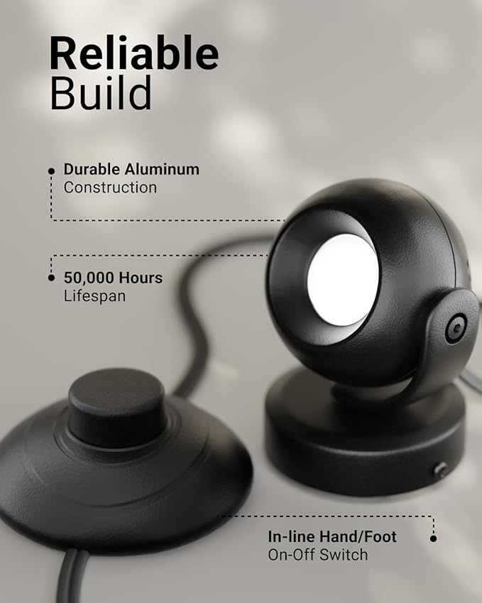 Sunco Spot Lights Indoor, LED Uplighting Ceiling Spotlight Fixtures, Plant Light Décor, 300 LM, 3W, Selectable CCT 2700K/4000K/5000K, 50000 Lifetime Hours, with Remote Control ETL 2 Pack