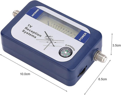 ZJchao TV Antenna Signal Strength Meter, Antenna Signal Meter Satellite Finder Strength, Mini Finder Digital Aerial Terrestrial TV