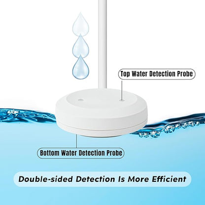 Smart Leak Detection Sensor - Water Leak Alarm with Real-Time Alerts for Home, Office & Basement Protection