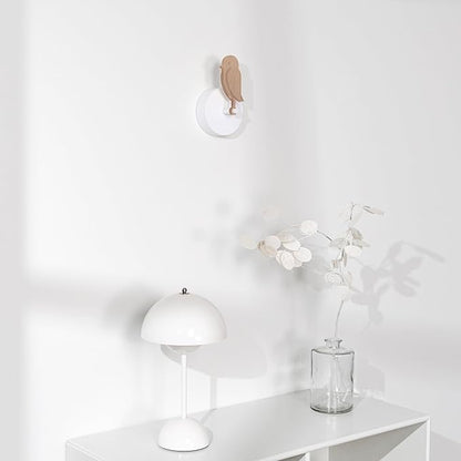 Birdie 2.0 - Design Indoor CO2 Monitor - Air Quality Meter for Home & Office - Promotes Mental & Physical Health - Modern Interior Decor - Reducing Health Risks with Clean Air (Wood, FullBirdie)