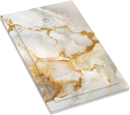 Gold Marble Crack Simple Abstract Print Light Switch Cover Plate 1 Gang No Device Blank Electrical Wall Plates Faceplate Decorative Switch Plate for Bathroom Kitchen Home Decor