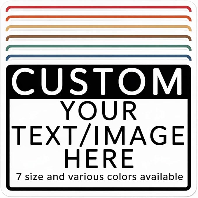 Custom Aluminum Signs – Personalized Weatherproof Metal Signs for Indoor & Outdoor Use – Multiple Sizes – Add Text/Logo – Optional Reflective & Double-Sided Printing – for Home, Business, Hazard, Garden, Door & Commercial Use (Rectangle, 20x15inch)
