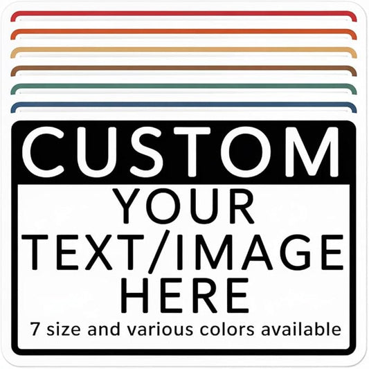 Custom Aluminum Signs – Personalized Weatherproof Metal Signs for Indoor & Outdoor Use – Multiple Sizes – Add Text/Logo – Optional Reflective & Double-Sided Printing – for Home, Business, Hazard, Garden, Door & Commercial Use (Rectangle, 16x12inch)