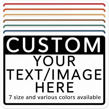 Custom Aluminum Signs – Personalized Weatherproof Metal Signs for Indoor & Outdoor Use – Multiple Sizes – Add Text/Logo – Optional Reflective & Double-Sided Printing – for Home, Business, Hazard, Garden, Door & Commercial Use (Rectangle, 10x7inch)