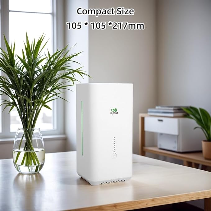 InHand CPE02 5G WiFi 6 AX5400 Indoor CPE Router | 2.5GbE Dual WAN, Load Balancing, Auto Failover | Enterprise Cloud-Managed for Smart Retail