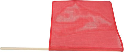Mytee Products Red Safety Flags for Trucks with Dowel, DOT Compliant - 18 Inch x 18 Inch High Visibility Vinyl Mesh Warning Flags, 8 Pack
