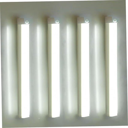 Under Cabinet Lighting 4Pcs LED Dimmable Magnetic Motion Sensor Light Indoor 8 Inch Rechargeable Portable Cordless Lamp for Kitchen Stairs Bedroom RV Dorm