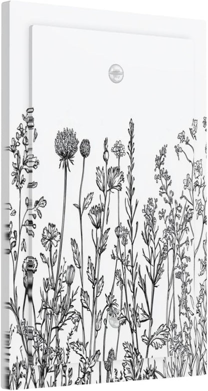 Light Switch Cover Plate Floral Wildflower Rustic Plant Leaves 1 Gang No Device Blank Electrical Wall Plates Faceplate Decorative Switch Plate For Farmhouse Cabin Decor