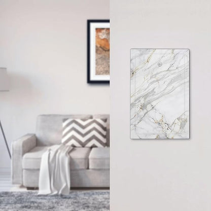 Light Switch Cover Plate Gray Gold Marble Abstract Modern Luxury 1 Gang No Device Blank Wall Plate Electrical Outlet Cover Decorative Switch Plate Covers for Bedroom Home Decor