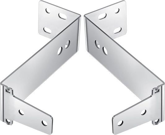 2PCS Garage Door Sensor Bracket Compatible with GSTB-R STB-BL Garage Door Sensors Replacement, Sturdy Metal, Wall Mount, Silver