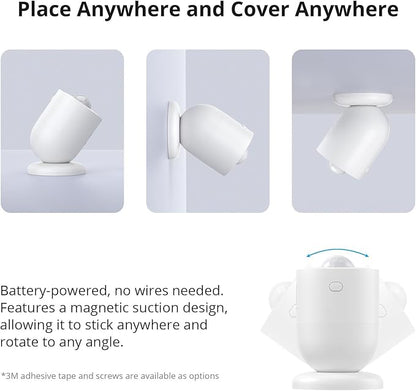 SONOFF SNZB-03P Zigbee Motion Sensor, 3-Year Battery Life, for Alert System and Automations Wireless Motion Detector, SONOFF Zigbee Bridge Required, Batteries Included(2 Pack)