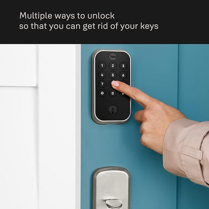 Yale Assure Lock 2 with Wi-Fi – Oil Rubbed Bronze Smart Lock for Front Door with Keypad, App Control, Backup Key, and Deadbolt – Secure Keyless Entry Door Lock, YRD410-WF1-0BP