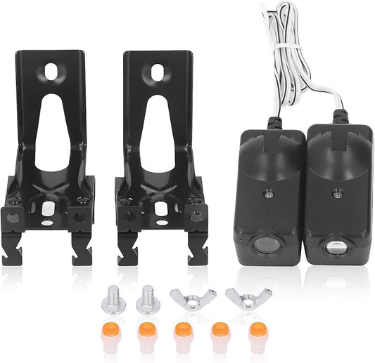 Garage Door Opener Safety Sensor Kit with Bracket, ABS Raynor Pilot Garage Door Safety Sensor for Liftmaster, Chamberlain, Sears, Raynor, Garage Door Opener