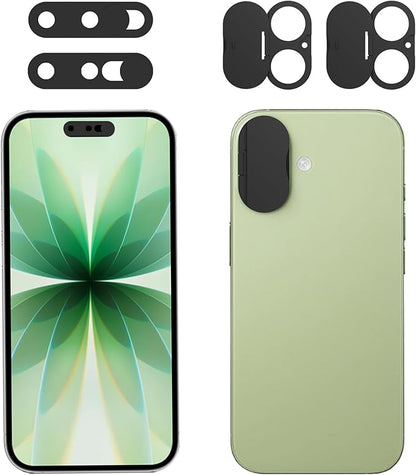 Front Camera Cover Compatible for iPhone 17 with Rear Lens Cover,Protect Privacy and Security But Not Affect Facial Recognition (2Pack) -2025 Updated Version