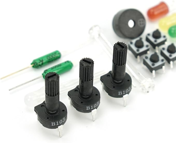 DFRobot Basic Electronics Starter Kit for Beginners - with UNO R3 Board, Compatible with Arduino IDE, 83 Labeled Components & 12 Step-by-Step Tutorials - Frustration-Free for College STEM