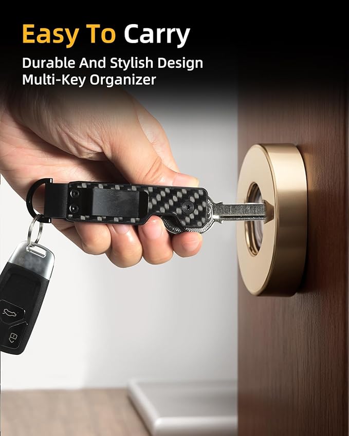 Keychain Key Holder Keychain Tile For Men/Women Key Finder Ring/Organizer for Car Keys Keyring Accessories 2-5 Keys