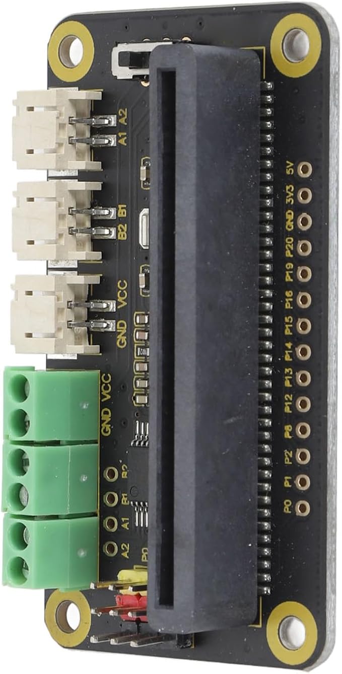 Pilipane Servo Drive Expansion Board Professional Powerful Motor Driver Board for Microbit Plug in Interface DC Motor Driver Board for Robotics and DIY Projects