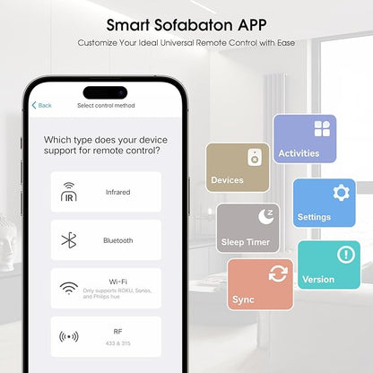 SofaBaton X2 Universal Remote with Touchscreen, All in One Universal Remote Control with Powerful Hub, One-Touch Activities, Custom APP, Compatible with Alexa&Google Assistant&Home Assistant