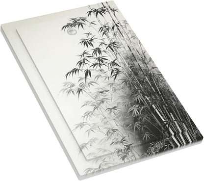Watercolor Vintage Ink Bamboo Forest 1-Gang No Device Blank Wallplate Electrical Light Switch Covers Decorative Receptacle Face Plate Cover for Bathroom 5 X 3 IN