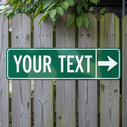 Custom Street Signs, Reflective Option, Single/Double Sided, Rust Free Aluminum, UV Protected & Weatherproof - 4x18 Inch