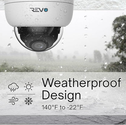 Ultra Blue Series 8CH 4K POE H.265 NVR, 2TB & 6X 5 Megapixel Indoor/Outdoor IR Bullet Cameras – Remote Access Via Pc, Mac & Phone (No Monthly Fees)