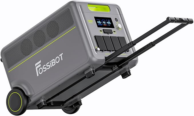 FOSSiBOT F7200 5222Wh Power Station, 120/240V 7200W AC Output, LiFePO4 Battery Expandable to 15666Wh, 2H Fast Charge, Portable Solar Generator for Home Backup Use, Emergency, Camping, RV