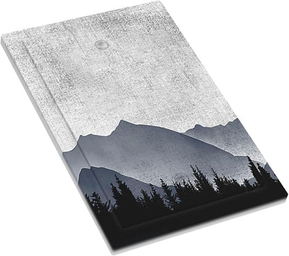 Light Switch Cover Plate Natural Landscape Mountains Pine Trees 1 Gang No Device Blank Electrical Wall Plates Faceplate Decorative Switch Plate for Bedroom living Room Decor