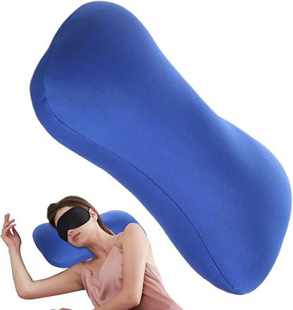 Microbead Bolster Tube Pillow - Travel Comfort Cushion | Cylindrical Neck Roll Support | Soft Bean Bag Body for Airplane Car Recliner Sleeping, Ergonomic Lumbar Aid, Home Rest Gift