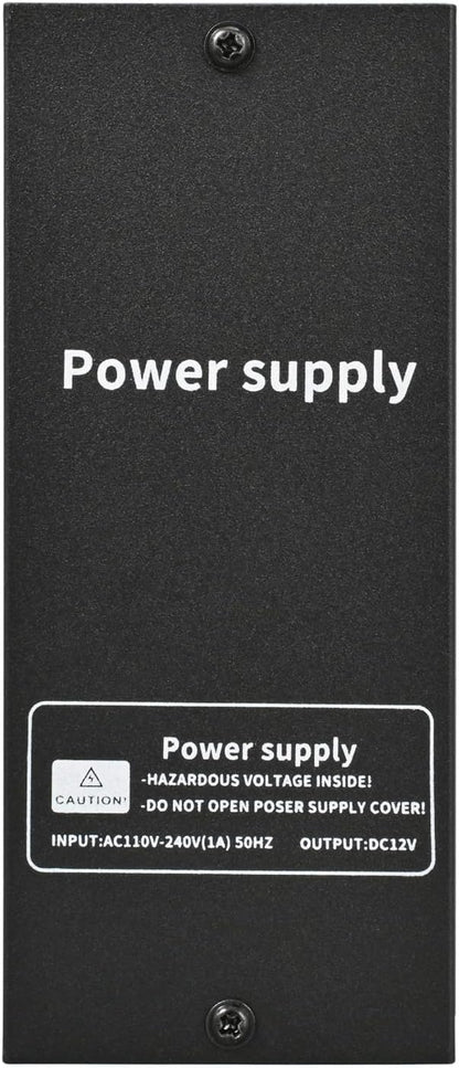 Power Supply Control for Door Access Control System DC 12V/15V 4A, Adjustable Delay Timer Metal Housing, Overload Protection, for Electric Locks, Intercoms, Doorbells, Remote Controllers