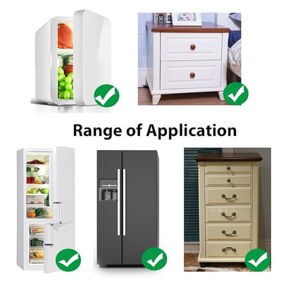 Fridge Lock,Refrigerator Locks,Freezer Lock with Key for Child Safety,Locks to Lock Fridge and Cabinets,White Fridge Lock