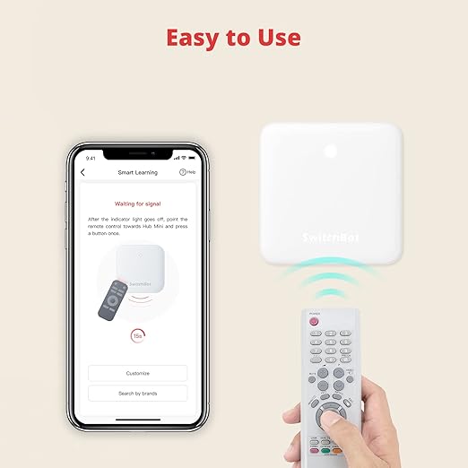 SwitchBot Smart Switch Pusher with Remote & SwitchBot Hub Mini Smart Remote