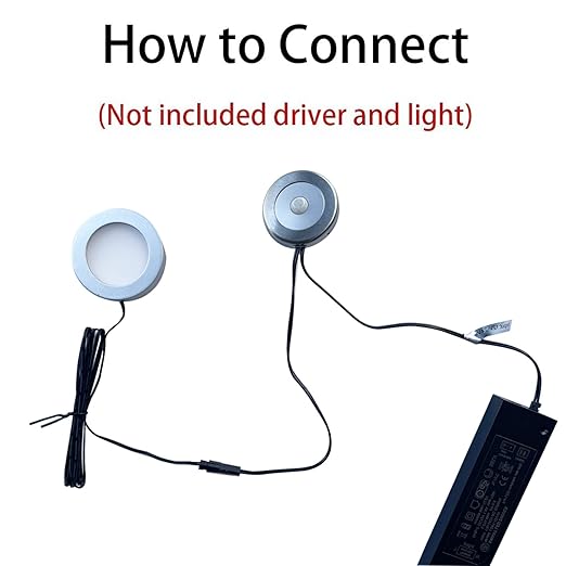 VST Motion Sensor Light Switch, IR Sensor, Led Light Automatic Door Switch for Closet Light Under Cabinets Counters Wardrobes with 12V JST Male and Female Connector (DC 12/24V)
