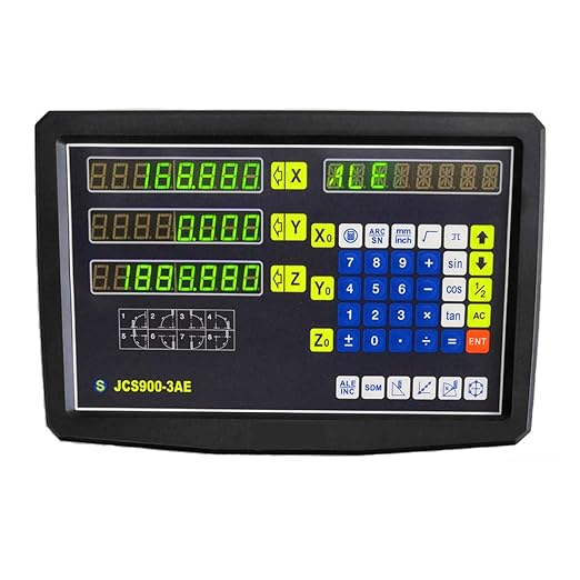 2/3 Axis Digital Readout and TTL Precision Linear Glass Scale DRO Encoder for Milling Lathe. Note:Display&Scales Sold Separately,Pls Select The Size Options! (3 Axis Digital Readout Display ONLY)