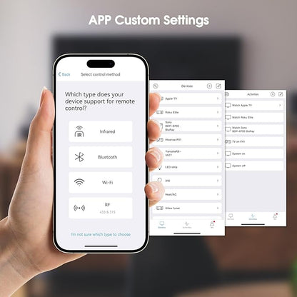 SofaBaton X1S Universal Remote with Hub, All in One Smart Universal Remote Control with Customize Activities, Compatible with 60 Devices, Compatible with Alexa Google Assistant
