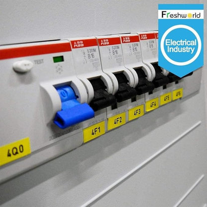 Freshworld Compatible with Dymo D1 Label Tape 45018 Replace for Dymo Label Maker Refills d1, Black on Yellow, 1/2 in x 23 Ft, for LabelManager 160 210D 260P 280 360D 420P PnP 220P 260P 500TS,6-Pack