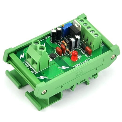 Electronics-Salon DIN Rail Mount AC/DC Current Sensor Module, Based on ACS712 (+/-20Amp)
