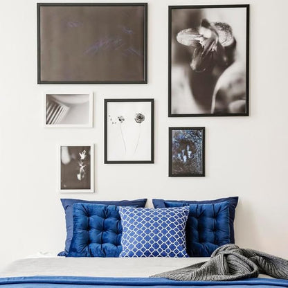 8.5x11 Picture Frame Black Set of 3, Certificate Frame Poster and Photo frame, Horizontal and Vertical Formats for Wall or Tabletop, 8.5x11 Frame with Shatter Resistant Plexiglass, best gift